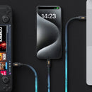 HAGiBiS Thunderbolt5 Type-C to Type-C Cable 120Gbps 240W PD3.1 Fast Charge 16K@60Hz Video 8K Triple Display Bi-Directional 80Gbps Data Sync High Speed Transmission 0.5M/1M Long Cables for Laptop TV