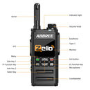 ABBREE GP-268 Walkie Talkie Zello POC Network Bluetooth WIFI 4G SIM Card Android Long Range Communicator