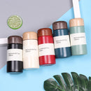 150/250ml Insulated Bottle Wood Grain Mini Cute Stainless Steel Thermos Cup Portable Pocket Vacuum Bottle Mini Coffee Mug with Tea Leak for Home Travel Outdoor