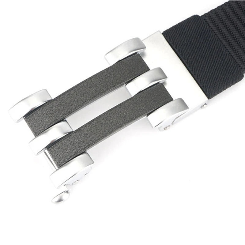 TUSHI 125cm Tactical Nylon Belt Adjustable Wear-resistant Lightweight Waist Belt Buckle Belt Casual Sports Belts for Outdoor