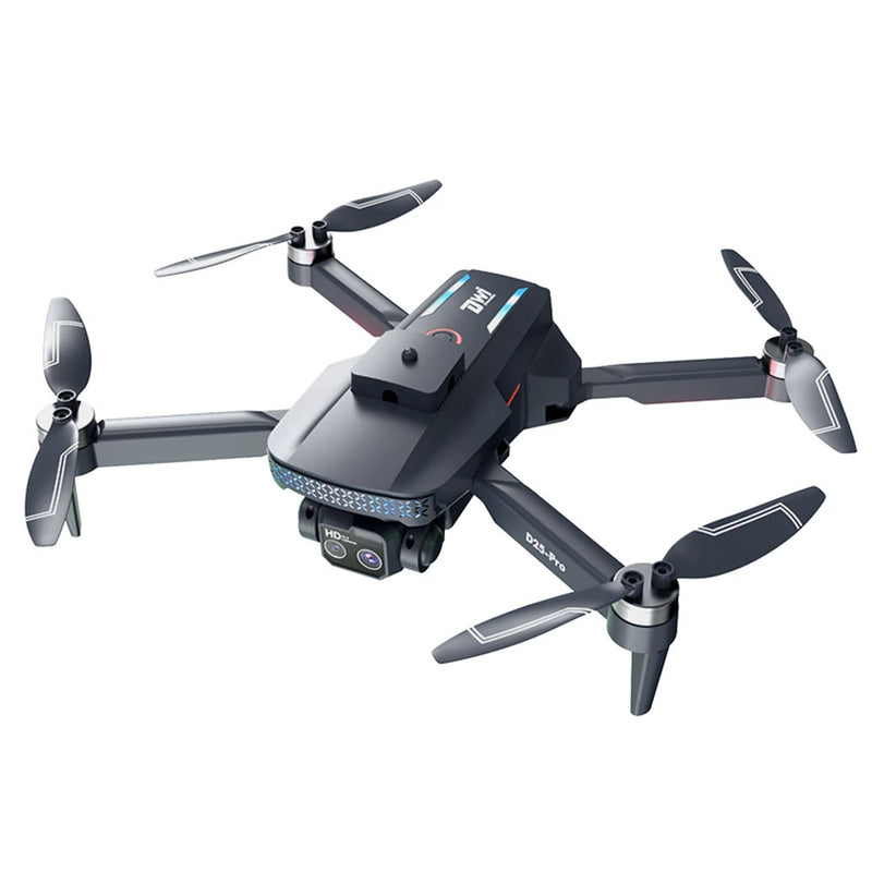 DWI D25 WiFi FPV with 2.8inch LCD Screen Controller HD Dual Camera Servo Gimbal Liftable 360 Obstacle Avoidance Brushless Foldable RC Drone Quadcopter RTF