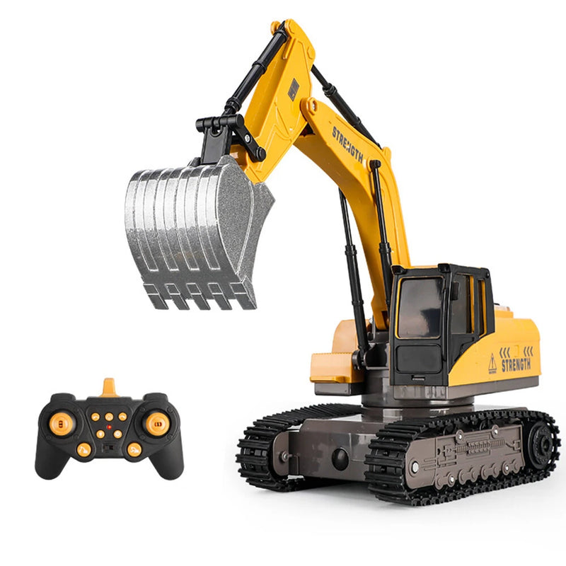 Y1803 1/20 13CH 2.4G RTR Alloy RC Excavator Car Vehicle Model With Colorful Lights Music Effects Spray for Children