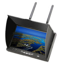 LST LT5802S 5.8G 40CH 800*480 7 Inch FPV Monitor Built in Dual Receiver Battery with Antennas for RC Drones