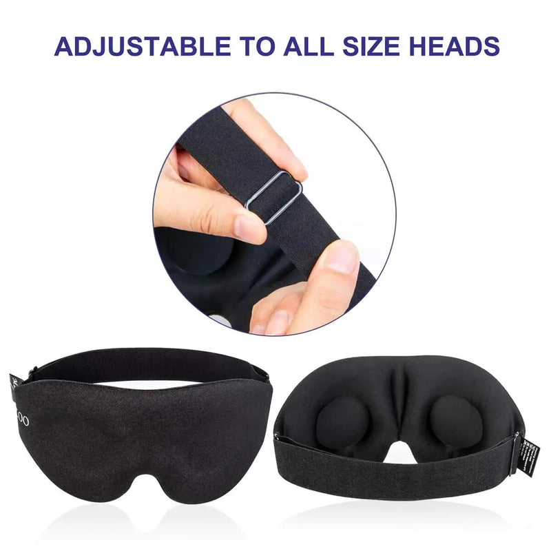 KALOAD Sleep Eye Mask For Men and Women 3D Contour Cup Sleep Eye Mask Concave Molded Night Sleep Mask Blackout Soft and Comfortable Travel Eye Mask For Yoga Nap