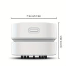Portable Mini USB Rechargeable Vacuum Cleaner Compact Desktop Sweeper For Keyboards, Offices, Car Seats And Small Spaces