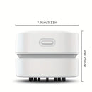Portable Mini USB Rechargeable Vacuum Cleaner Compact Desktop Sweeper For Keyboards, Offices, Car Seats And Small Spaces