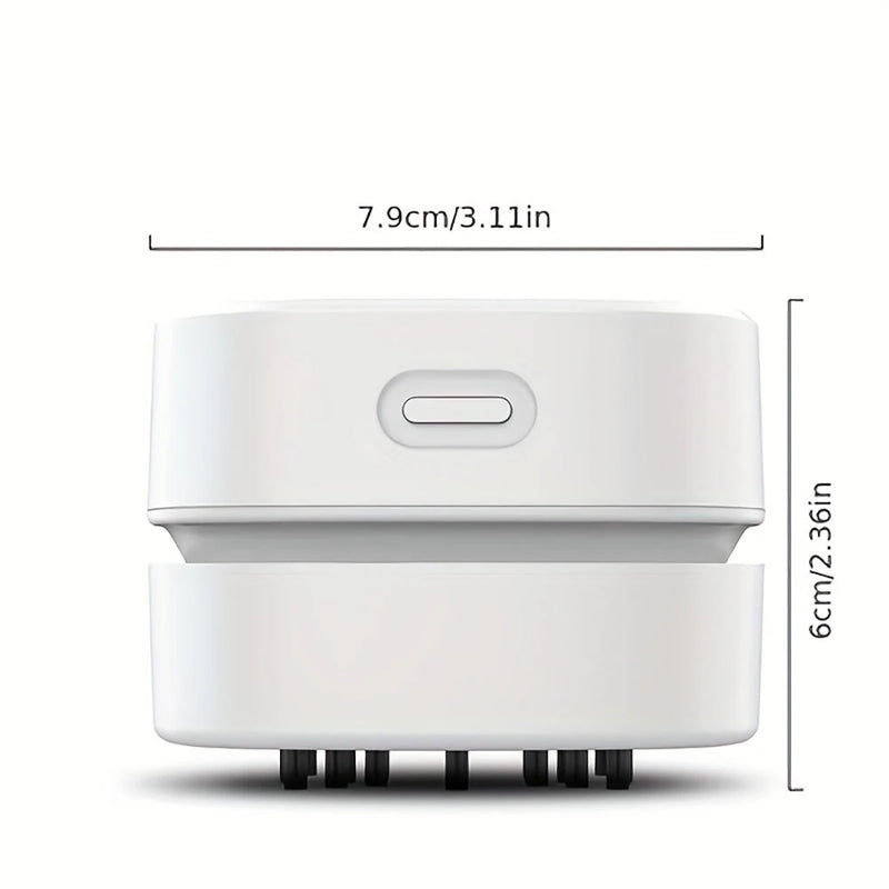 Portable Mini USB Rechargeable Vacuum Cleaner Compact Desktop Sweeper For Keyboards, Offices, Car Seats And Small Spaces