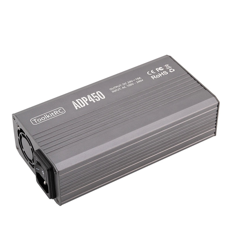 ToolkitRC ADP450 AC 450W 24V 19A XT60 Output Adapter for ToolkitRC M8D M6D M8P M9 Charger
