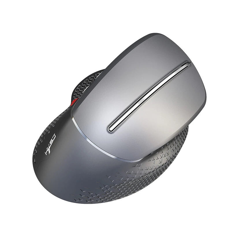 HXSJ T32 2.4G Wireless Veritcal Gaming Mouse with Side Wheel 4800DPI Ergonomics 6-Button E-sports Gamer Mice
