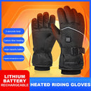 TENGOO Winter Heated Gloves Motorcycle Waterproof Gloves Heated Heating Warm Work Gloves Thermal Heated Outdoors Cycling Ski Gloves Battery Heated Gloves