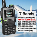 BAOFENG UV-K61 PRO All-Band Two-Way Radio 640 Channels Voice-Activated NOAA Weather Stations Type-C Recharge for Outdoor Hiking and Emergency Communication EU Plug
