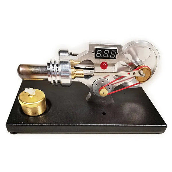 STARPOWER YH001 Type Digital Stirling Engine Model with Glow Lamp Bead and Voltmeter Physics Experiment Science Discovery Production Invention Gift Collection Toys