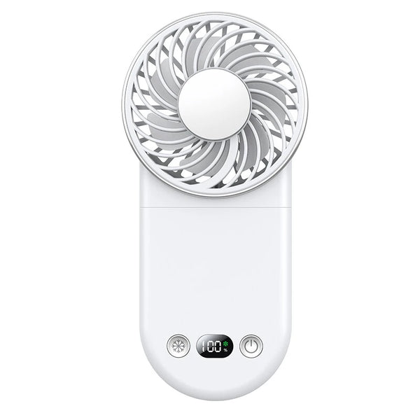 3 In 1 Handheld Cooling Fan 3 Speed Mini Folding Neck Hanging Fan Multifunctional 180 Adjustable Airflow Outdoor Fan USB Fan