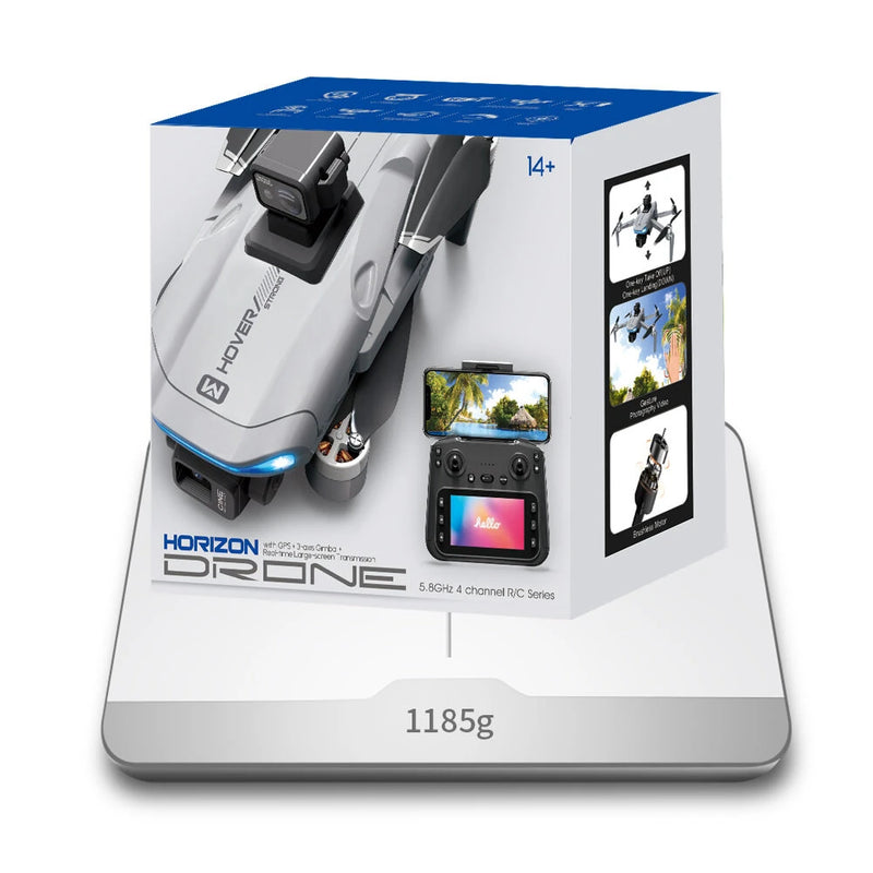 JJRC X40 PRO GPS 5G Digital FPV with 5.6inch LCD Screen Controller 1080P HD Dual Camera 3-Axis EIS Gimbal 360 Obstacle Avoidance 248g Brushless Foldable RC Drone Quadcopter RTF