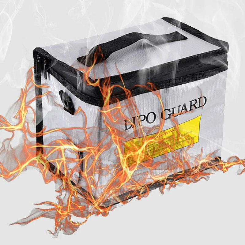 Lipo Battery Safety Bag 215x145x165mm Portable Explosion-proof Fireproof Storage Bag For RC Drone Batteries