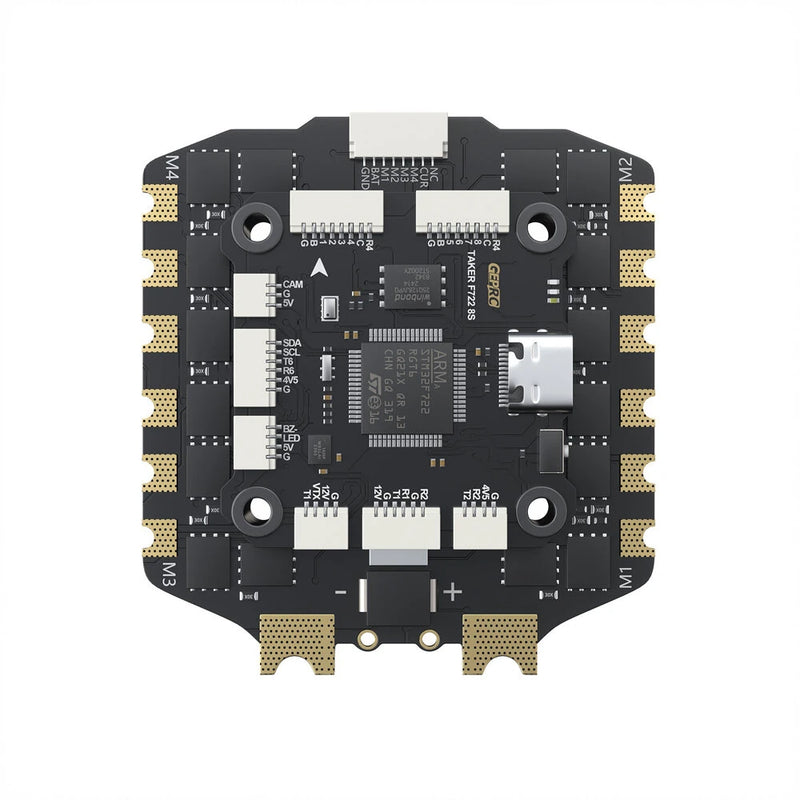 30.530.5mm GEPRC TAKER F722 OSD Flight Controller with 5V 12V BEC & 100A BL_S 3-8S 4in1 Brushless Stack for RC FPV Racing Drones