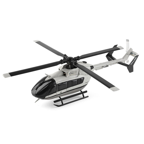XK K160 2.4G 4CH 6-Axis Gyro Altitude Hold Brushless Motor Military Green Flybarless EC145 Scale RC Helicopter RTF