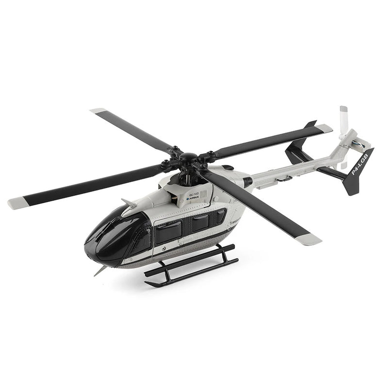 XK K160 2.4G 4CH 6-Axis Gyro Altitude Hold Brushless Motor Military Green Flybarless EC145 Scale RC Helicopter RTF