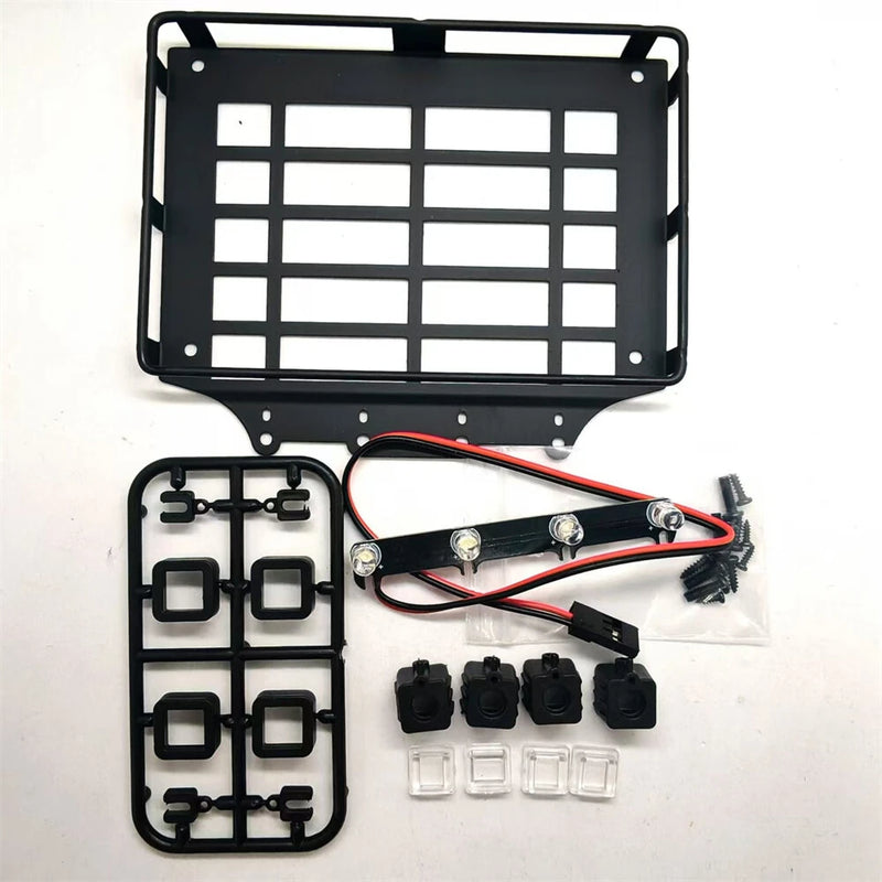 Luggage Rack with Light For MJX 1/12 H12Y RC Car Spare Vehicle Parts Models Accessories