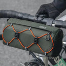 ROCKBROS Bicycle Front Tube Bag 2.2L Large Capacity Handlebar Waterproof Multifunctional Portable Shoulder Bag For Cycling
