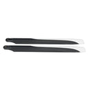 1pair PUDU 230mm Carbon Fiber Main Rotor Blade Propeller For RC Helicopter