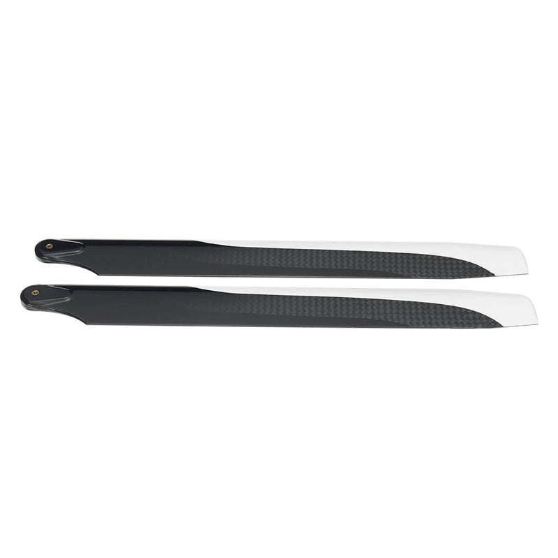 1pair PUDU 230mm Carbon Fiber Main Rotor Blade Propeller For RC Helicopter