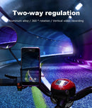 GUB P30 Bike Holder Aluminum Alloy 360 Adjustable Sturdy Anti-fall 0.2kg Lightweight Handlebar Holder for Motorcycle Bicycle Scooter Bracket - Red