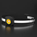 Powerful COB LED Headlamp Three Light Source Red Warning Night Fishing Headlight Type-C USB Rechargeable Head Lamp