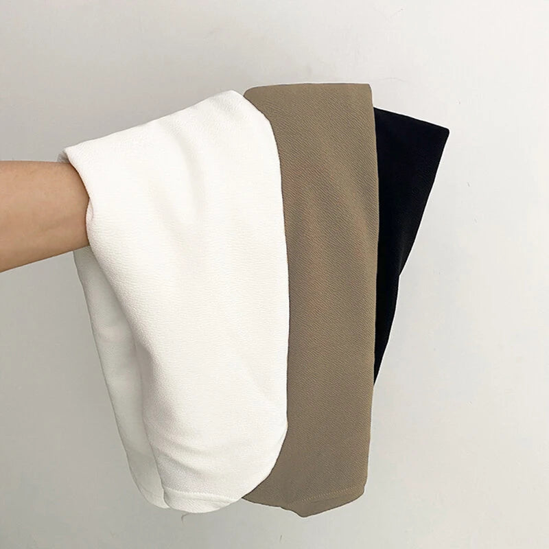 INCERUN Men Tshirts Male Loose Comfy Blouse Streetwear Casual Solid Color T-Shirts Leisure Half Sleeve Round Neck Tee Tops Summer S-3XL