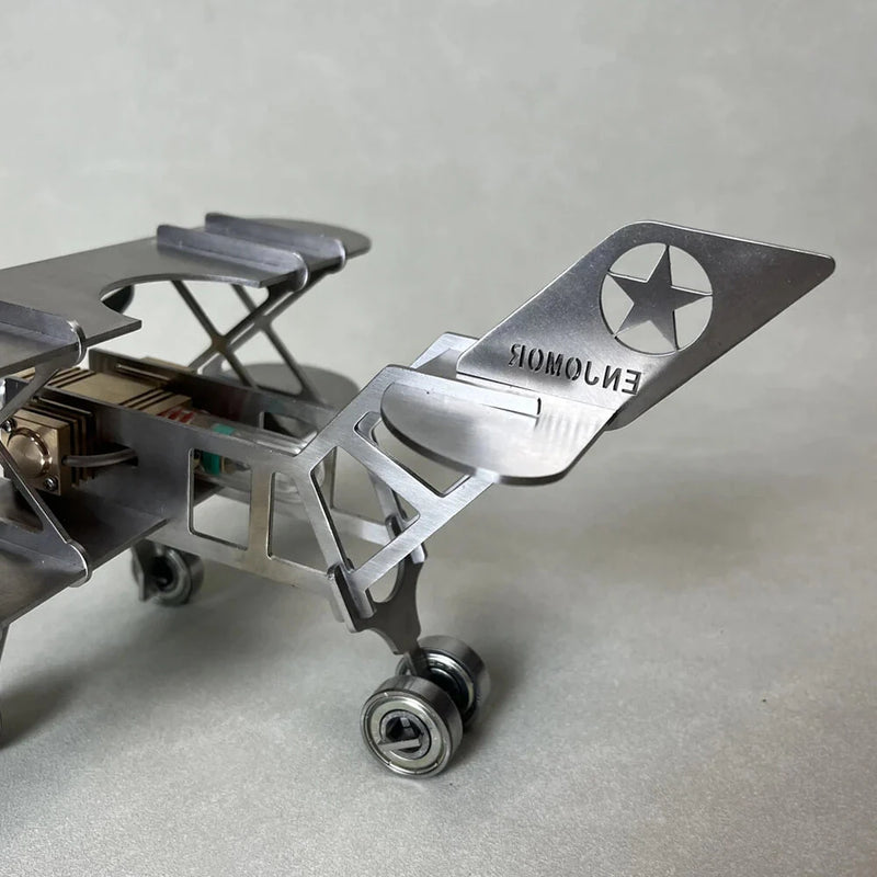 NikolaToy Mini Stirling Engine Upgraded Model Aircraft DIY Assembly Kit Creative Desktop Ornaments Decoration Science Discovery Toys