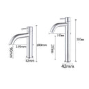 304 Stainless Modern Bathroom Sink Basin Faucet