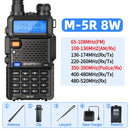 Baofeng M-5R 8W Ham Radio Long Range Dual Band Tri Power VHF UHF 1.25M Aviation AM FM Receiver Type-C Charging Walkie Talkie