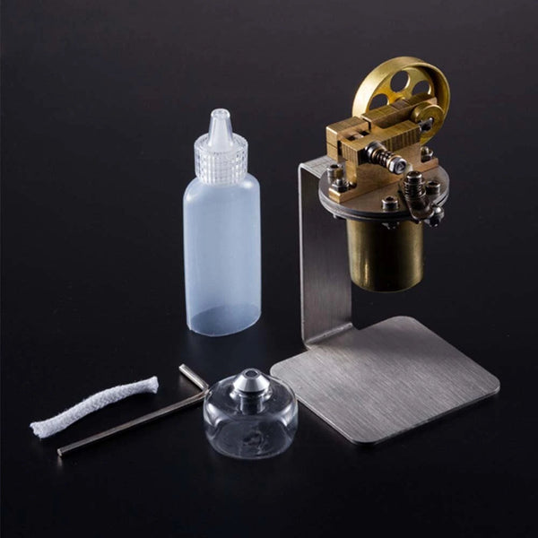 STARPOWER QX-M-ZQJ-06 Mini Copper Boiler Steam Engine Stirling Engine Model Physics Experiment Science Discovery Production Invention Gift Collection Toys