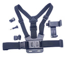 XANES First-person View Bike Holder Sports Chest Shooting Camera Strap Live Outdoor Cycling Cell Adjustable Phone Clip Holder for Riding