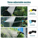 2400mAh Pressure Electric Sprayer with Battery Level Indicator Garden Spray Irrigation Tool USB Rechargeablewith 3 Nozzles for Yard Plant Garden Watering