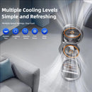 Tevorex Three Head Desktop Portable Fan 360Rotation Oscillation Multi-Angle Adjustment USB Rechargeable Cooling Efficiency Silent Fan for Home Office