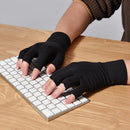 KALOAD 1Pairs Copperion Arthritis Compression Gloves for Adult Relieve Hand Pain Swelling Carpal Tunnel Support Half Finger Joints Therapy