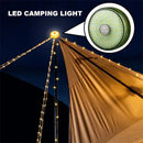 Tent String Lights USB Rechargeable Outdoor LED String Lights,Outdoor Camping Tent LED Lantern Lamp - Dimmable Tent String Lights