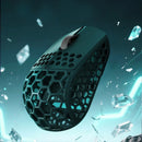 Darmoshark M5 Air Carbon Fiber Wireless Mouse 30g Lightweight PAW3950 8K Polling Rate Tri Mode 2.4G/bluetooth/Wired Gamer Mice for PC Laptop Computer