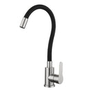 360 Rotatable 304 Stainless Steel Kitchen Silicone Tube Faucet Hot And Cold Brushed Universal Rotatable Vegetable Sink Faucet