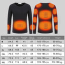 TENGOO 11 Heating Zones Underwear 3 Gear Smart Control Winter Warm USB Electric T-Shirt Adult Long Sleeve Plush Heated Top