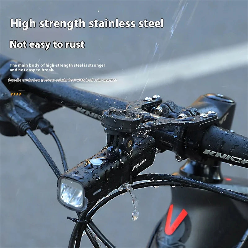 ESLNF Bicycle Computer Holder Stainless Steel Outdoor Sports Camera Base Stopwatch Extension Stand for MTB