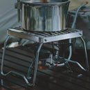 Outdoor Portable Foldable Stove Stand Rack Camping Pot Bracket Holder Gas Stoves Burner Bracket Travel BBQ Barbecue Accessories