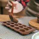 4PCS Food-Grade Silicone Material Chocolate Molds Set Rose Flower Heart Chocolate Mould Waffle Candy Ice Cube Jelly Handmade Soap Cake Decoration Baking Mold