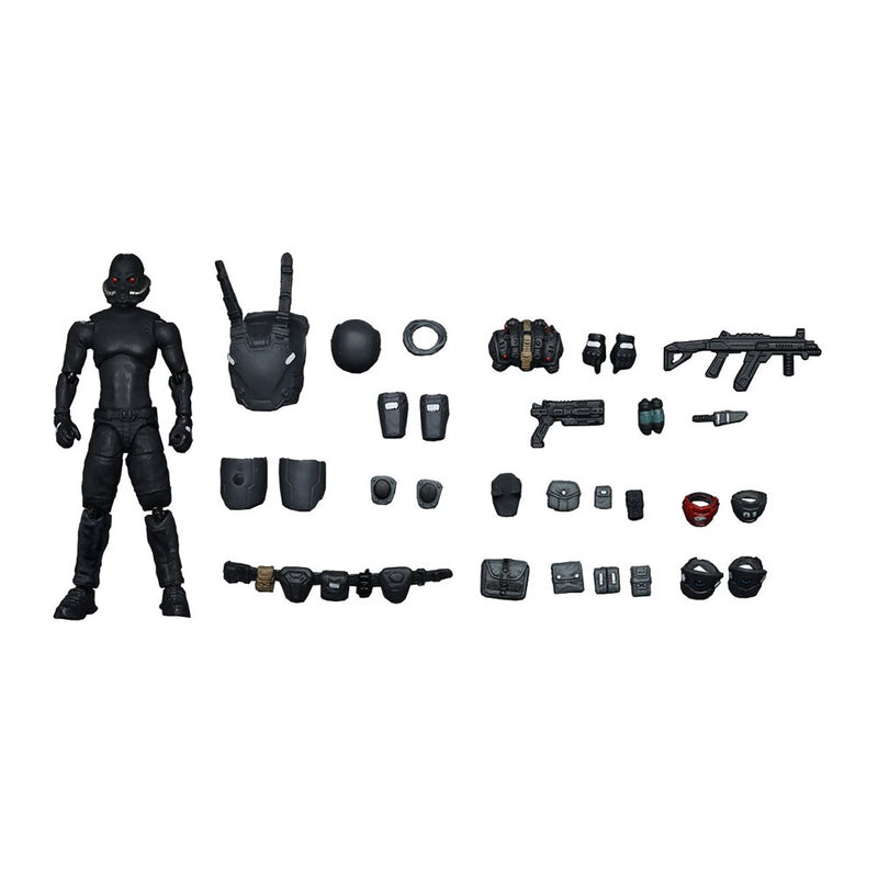 JOYTOY 1/25 XS-01 XS-02 XS-03 Night Raid Pilot / Assault Pilot / Tactical Night Raid Pilot Model Applicable for Eachine E220S MD500 RC Helicopter(Not Include the RC Helicopter)