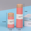 150/250ml Insulated Bottle Wood Grain Mini Cute Stainless Steel Thermos Cup Portable Pocket Vacuum Bottle Mini Coffee Mug with Tea Leak for Home Travel Outdoor