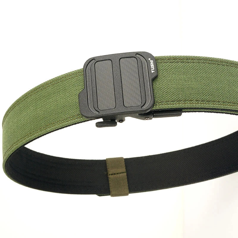 TUSHI 120cm Length Outdoor Shooter Belt Double Layered  Quick Release Nylon Waist Belt for Cross-border Training  Shooting  and Outdoor Recreation