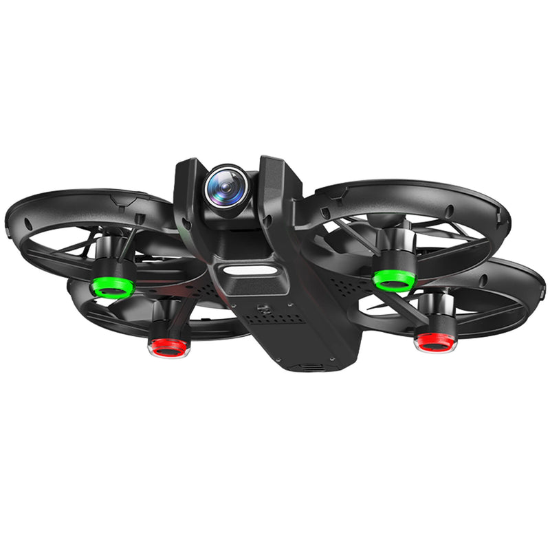 YLR/C YL05 WiFi FPV with 4.9inch LCD Screen Controller HD Dual Camera Electrically Adjustable Optical Flow Hover Circle Protection LED Brushless 2.4G 4CH 6-Axis Remote Control Toys RC Drone Quadcopter RTF