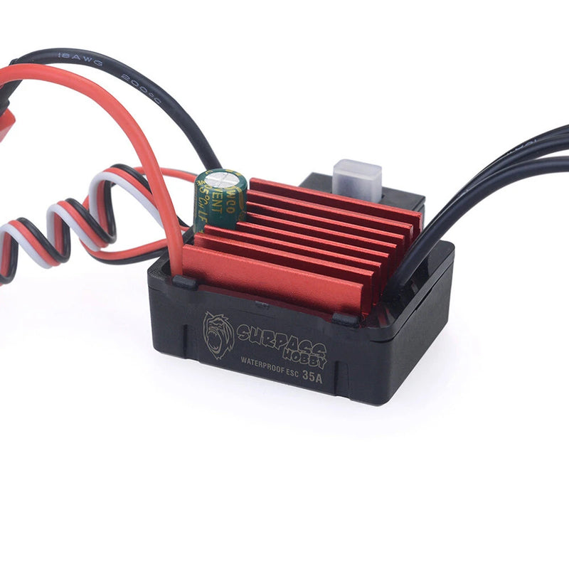 Surpass Hobby KK 2440 4600kv Brushless Motor 35A Brushless ESC 3KG Digital Servo Brushless Set for 1/16  RC Car Model Parts