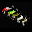 5pcs Topwater Minnow Fishing Lures Simulated Grasshopper Fishing Lure With Hook Mini Cricket Locust Top Water ArtificialBait